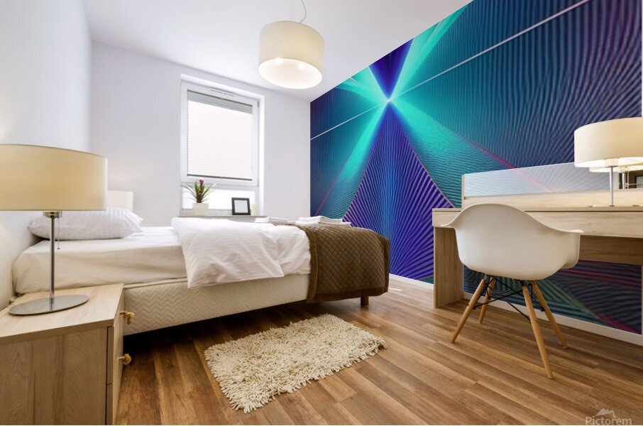 Line Geometry ~3 Mural print