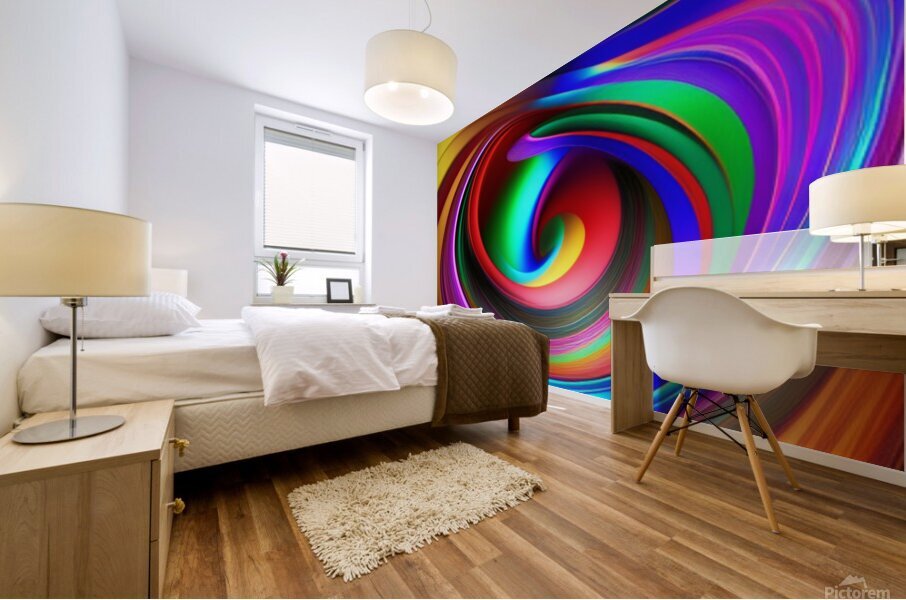 Distorted Swirls Abstraction ~2 Mural print