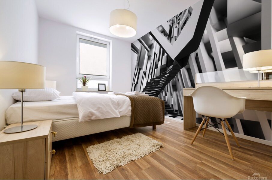 Staircase Geometry ~1 Mural print