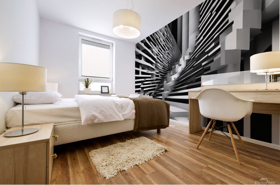 Staircase Geometry ~3 Mural print