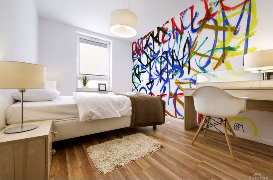 Avowal Graffiti Mural print
