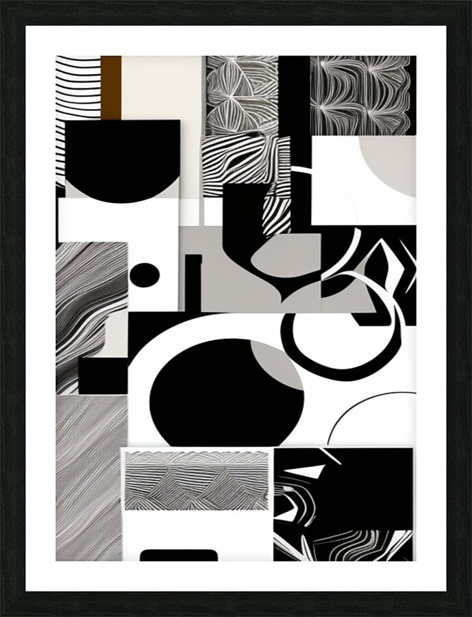 Boho Abstract ~3 Picture Frame print