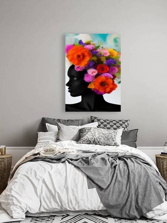 Femme Aux Fleurs ~1 by Nancy A Mechrek