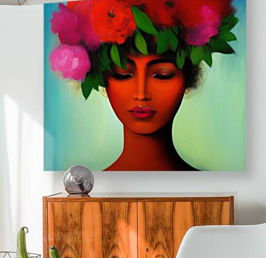 Femme Aux Fleurs ~2 by Nancy A Mechrek