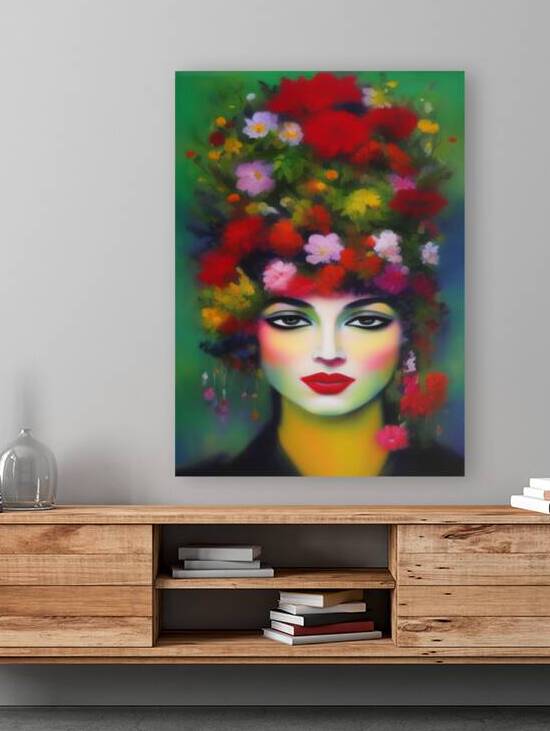 Femme Aux Fleurs ~3 by Nancy A Mechrek