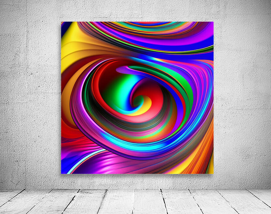 Distorted Swirls Abstraction ~2 Wall Preview