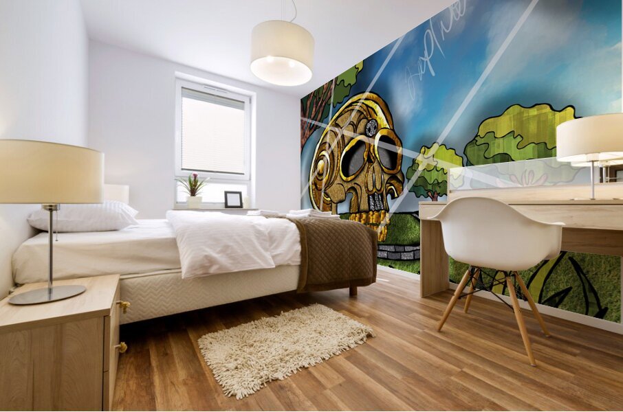 SKULL N DA PARK Mural print