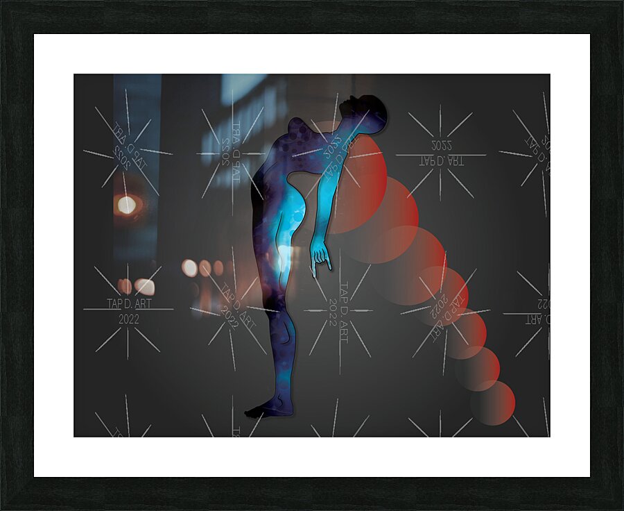 TRUST FALL SAVE ME Picture Frame print