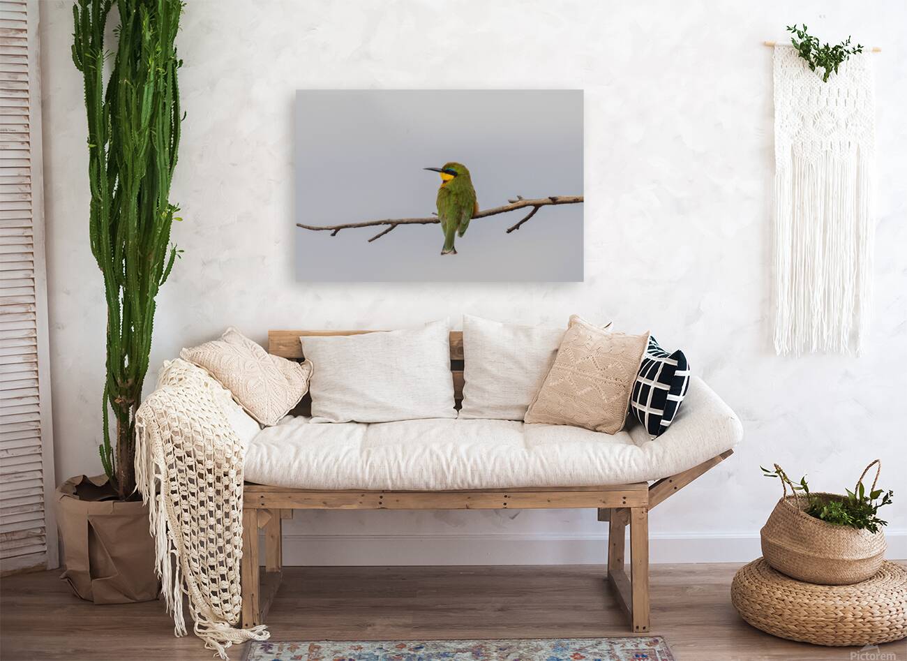 Cinnamon Chested Bee eater 0575 Reproduction