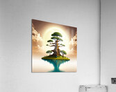 Wieco Art Extra Large Cloud Tree Abstract Landscape Canvas Print Set Acrylic Print