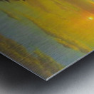 Sailing into Serenity: Sunset Seascape Wall Art Metal print