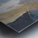 Abstract Wall Art Modern Blue Golden Grey Abstract Picture Large Canvas Prints for Living Room Bedroom Metal print