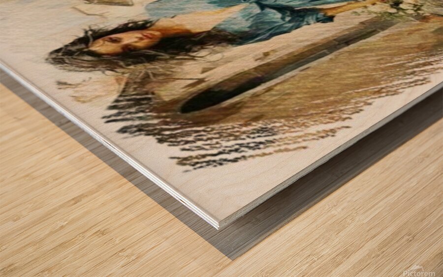 Enchanting Elegance in the Old City Wood print