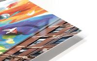 mural stretching across several city blocks HD Metal print