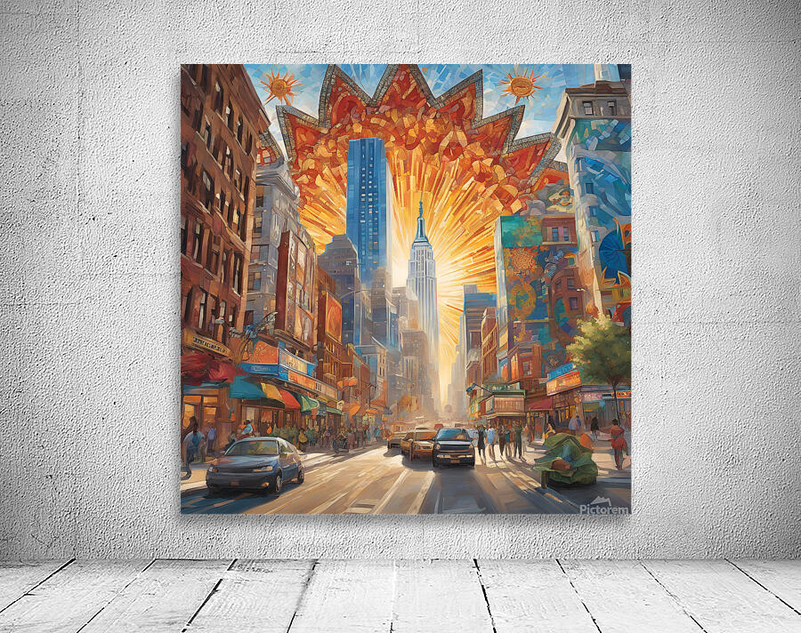 depicts a mosaic of cultures histories and dreams intertwined. Wall Preview