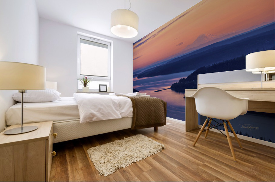 Puget Sound Sunset Mural print