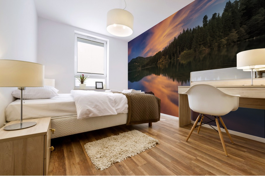 Sunset Reflection Mural print