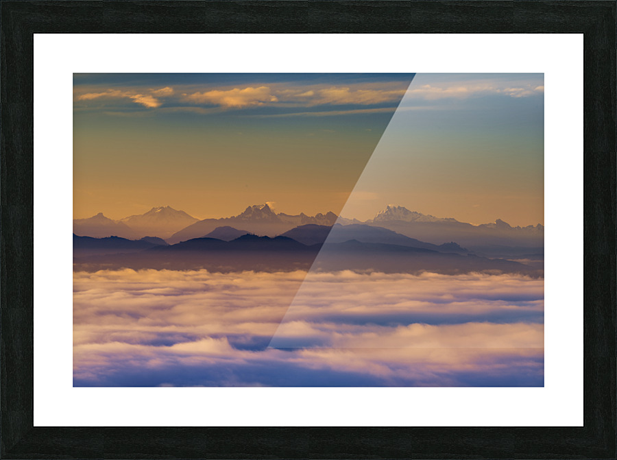 Above the Clouds Picture Frame print