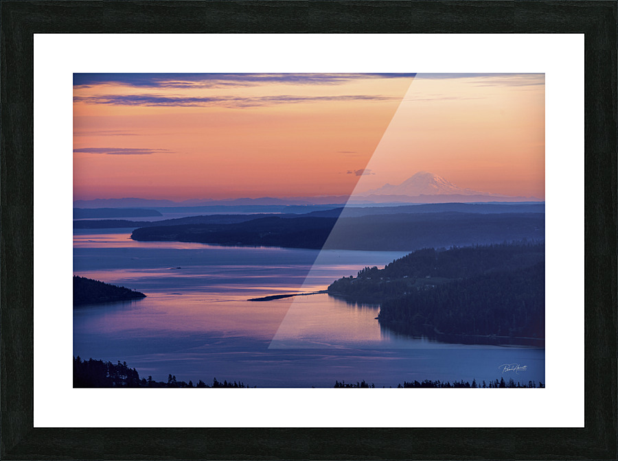 Puget Sound Sunset Picture Frame print