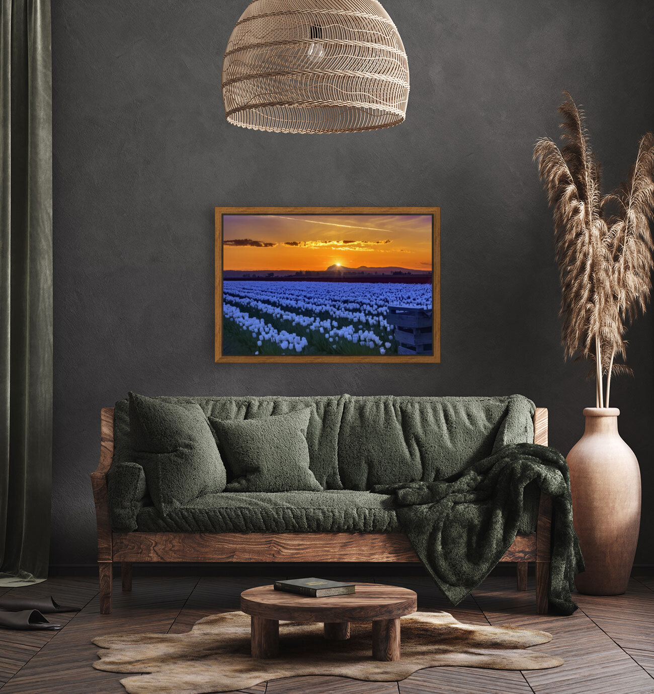 Earth Day Sunset Reproduction