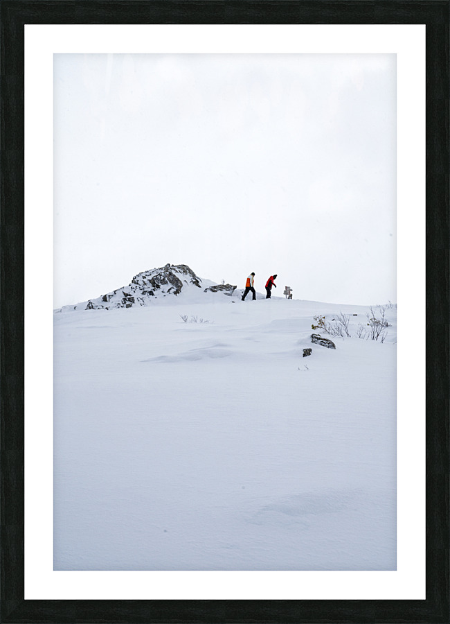 Winter Hike Picture Frame print