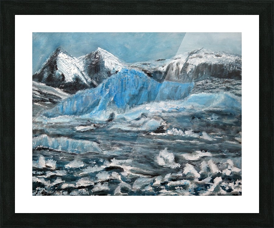 Cool Blue Picture Frame print