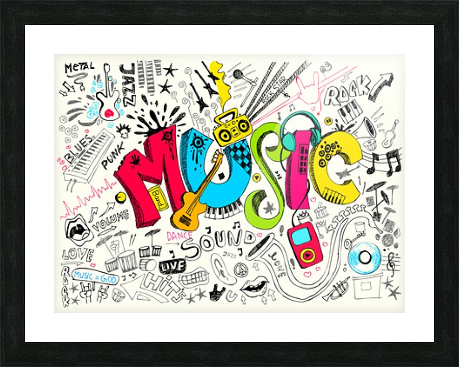 music 4 Picture Frame print