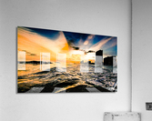 Golden Waves Acrylic Print