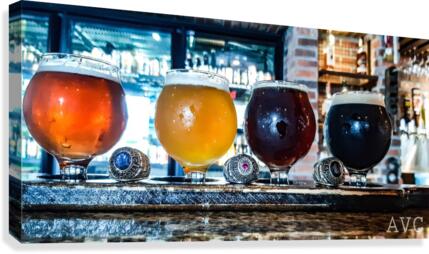 Good Beer with Good Friends Canvas Print