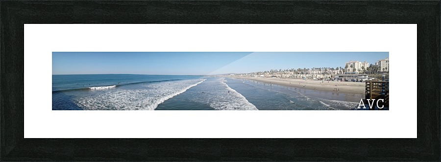 Oceanside CA Panorama Picture Frame print