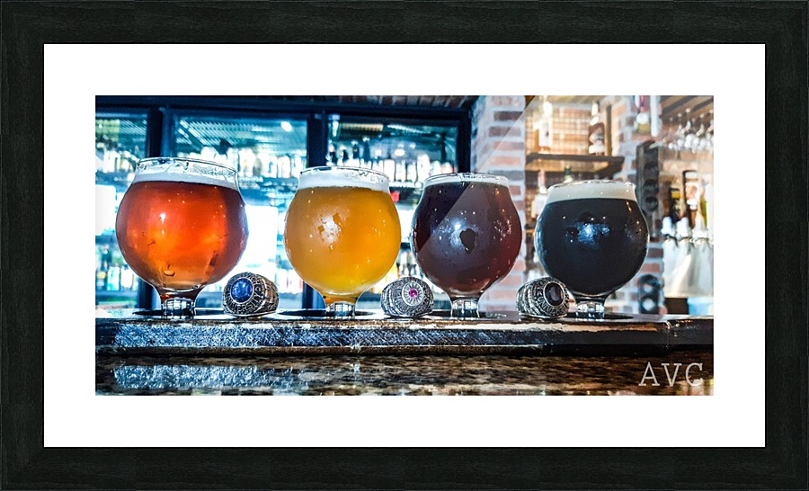 Good Beer with Good Friends Picture Frame print
