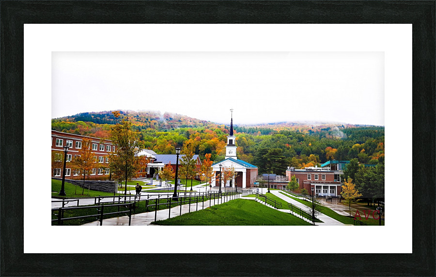 Autumn Chapel Picture Frame print