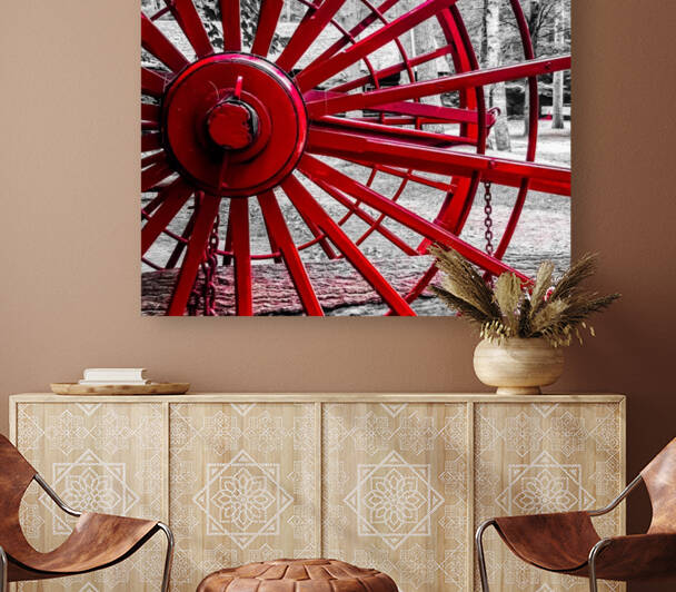 Wagon Wheel by Angelina V Coronado