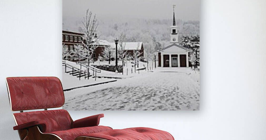 White Chapel-- Winter by Angelina V Coronado