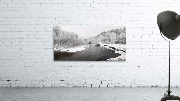 Dog River-- Winter Wall Preview