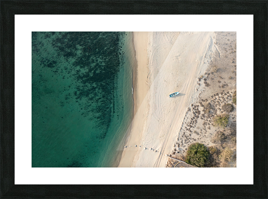 Secluded Beach Picture Frame print