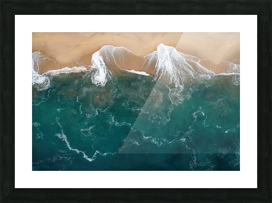 Overhead Beach Break Picture Frame print