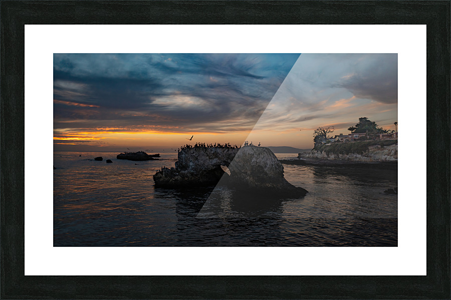 Shell Beach Sunset Picture Frame print