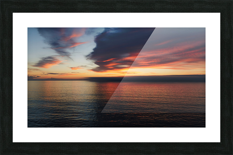 Dark Sunset Picture Frame print