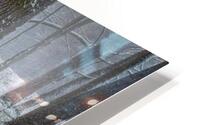 Snowy Woodland HD Metal print