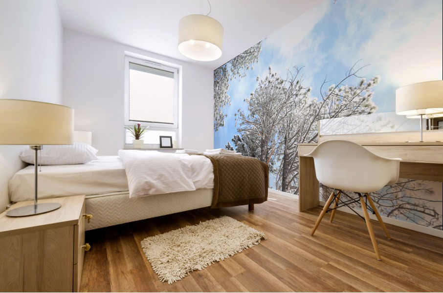 Sunlight through the Trees Mural print