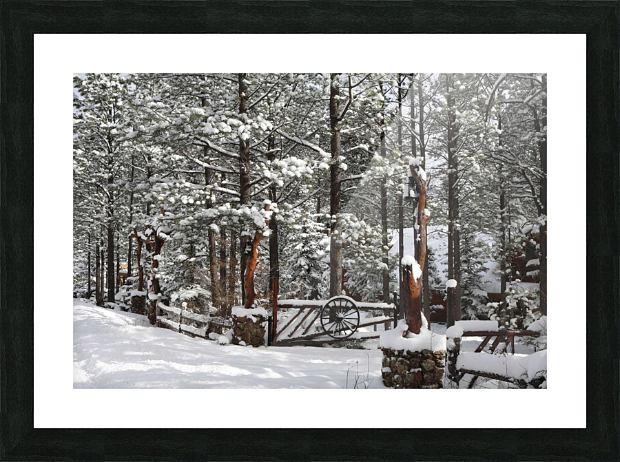 Winter Ranch Picture Frame print