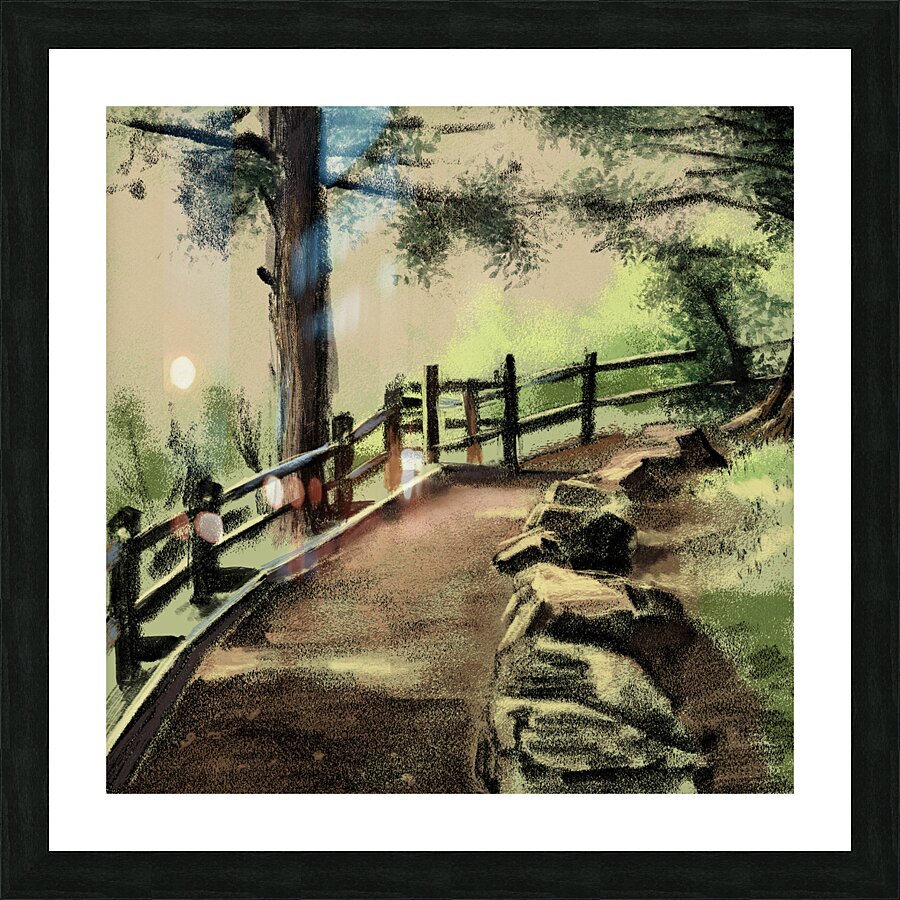 Worlds End Picture Frame print