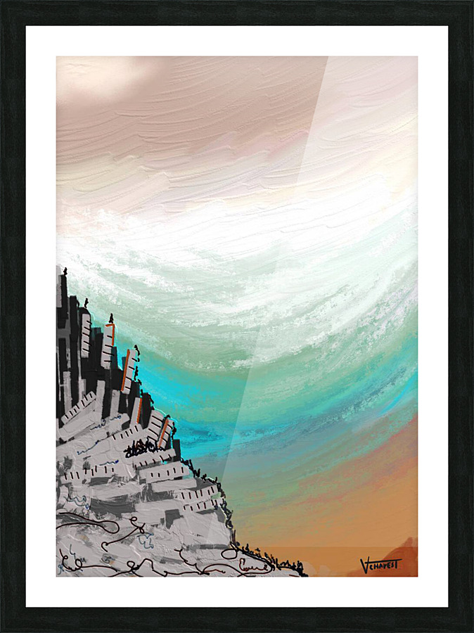 Escalader le monde Picture Frame print