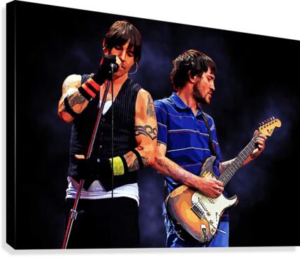 John Frusciante ft Anthony Kiedis in RHCP by Gunawan Rb Wall Art