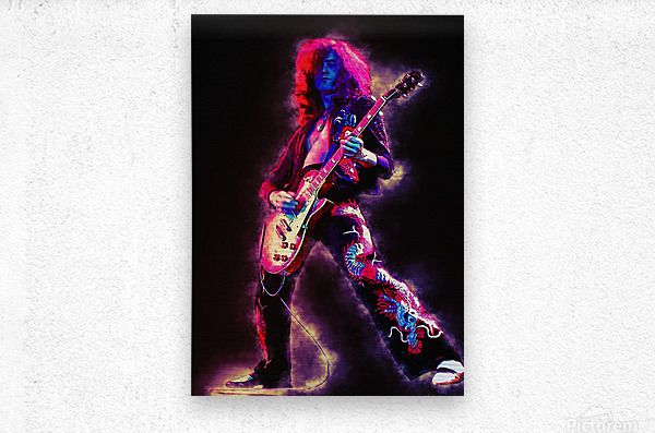 Spirit Led Zeppelin of Jimmy Page in his black dragon outfit by
