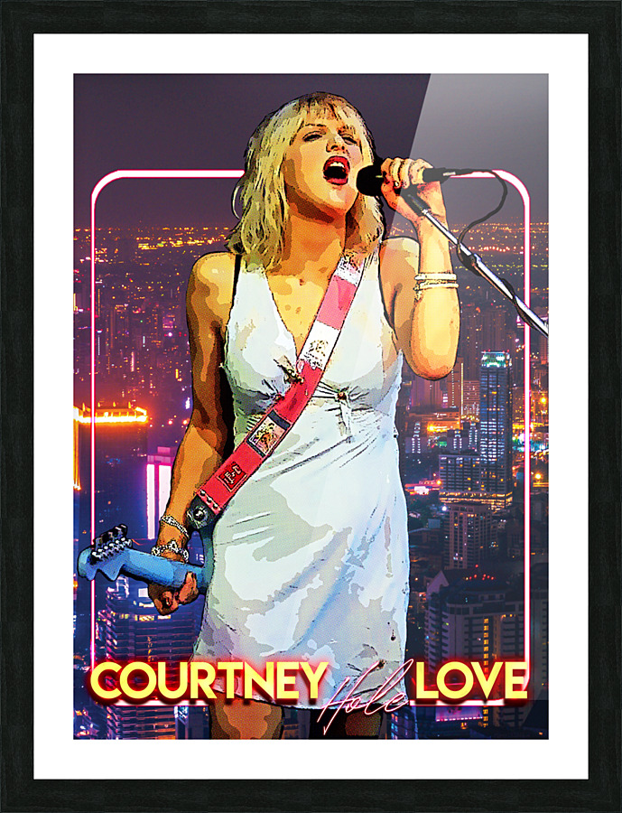 Courtney Love Tonight Show Music Hole by Gunawan Rb Wall Art