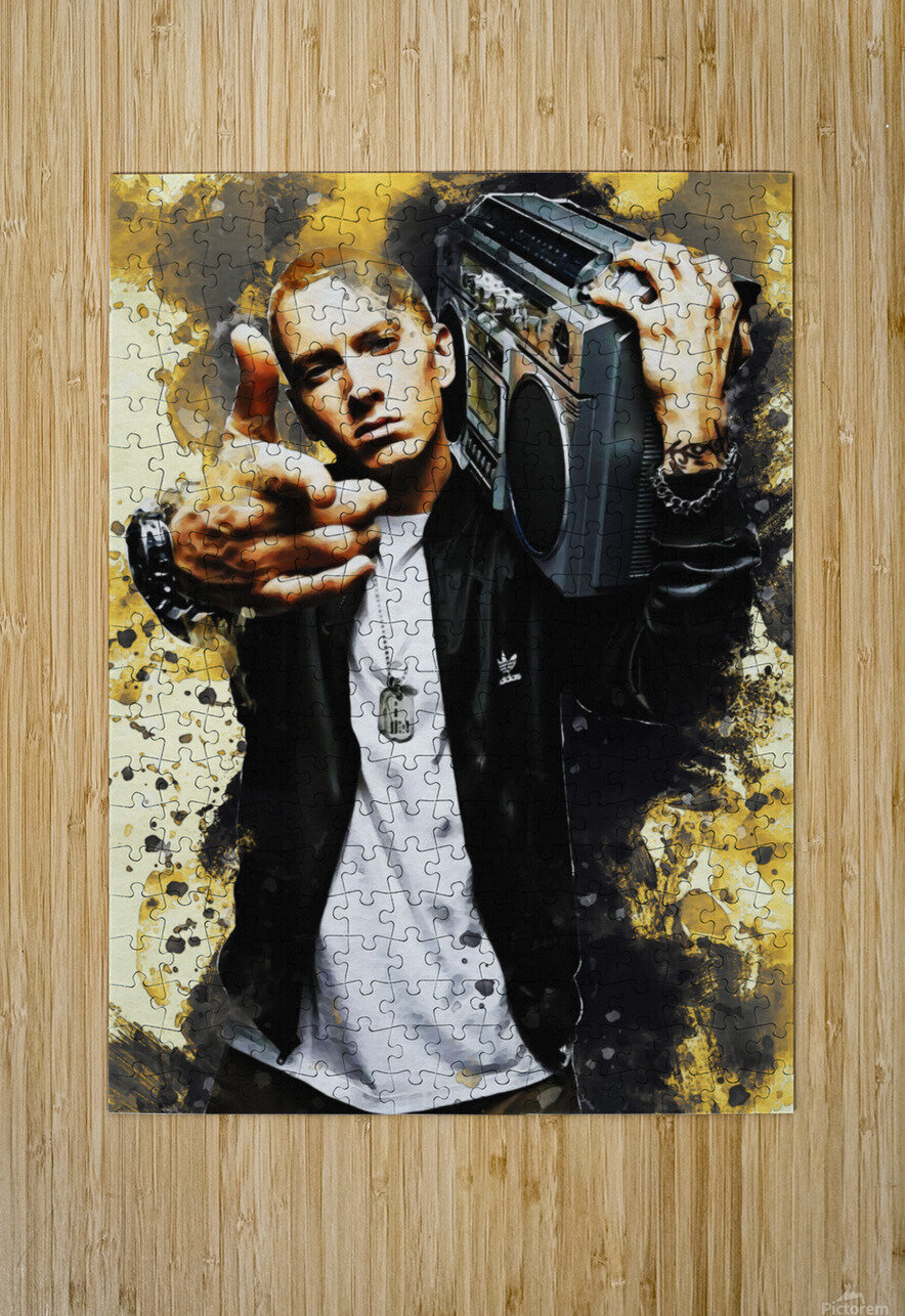 Eminem Smudge rap god by Gunawan Rb Wall Art