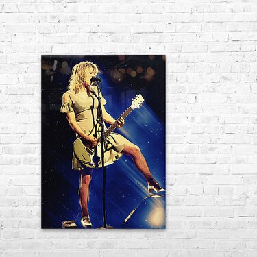 Courtney Love Concert perform by Gunawan Rb Wall Art