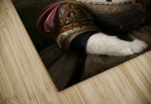 Queen Black and White Cat Brandon Dorr puzzle